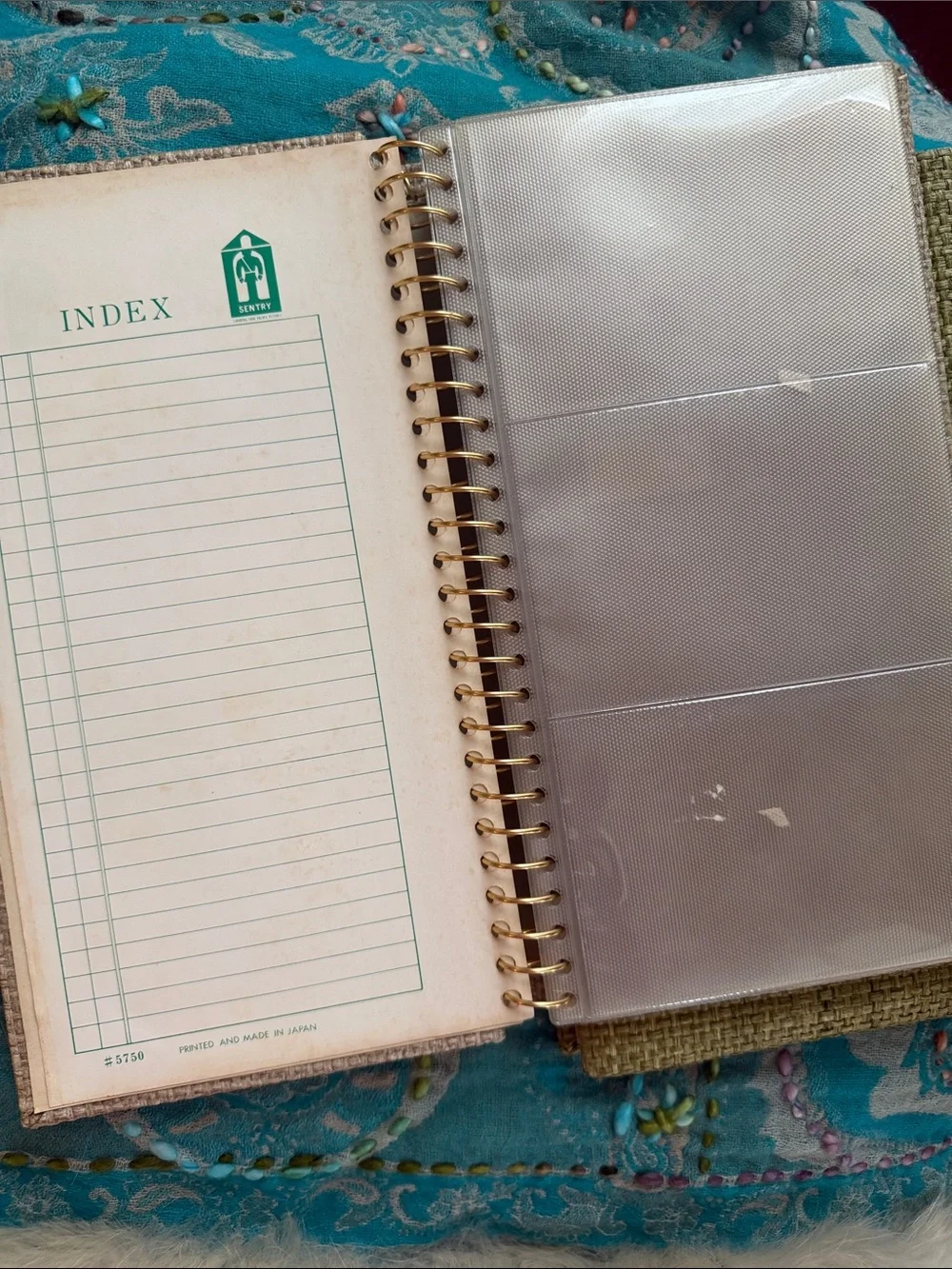 VTG MCM Neutral Beige and Olive Green Photo Albums (2)